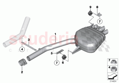 Part Diagram for Rolls Royce 18307646987