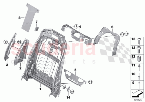 Part Diagram for Rolls Royce 72127308958