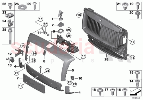 Part Diagram for Rolls Royce 51117375259