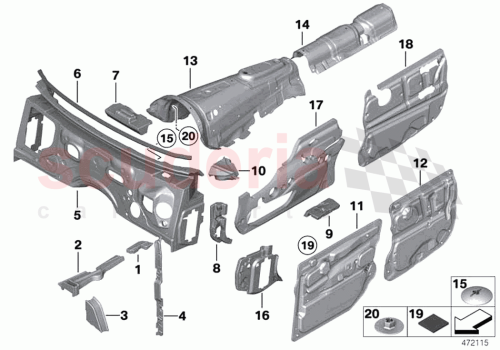 Part Diagram for Rolls Royce 51487350487