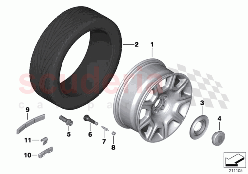 Part Diagram for Rolls Royce 36106866461