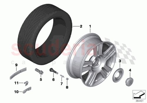 Part Diagram for Rolls Royce 36116860589