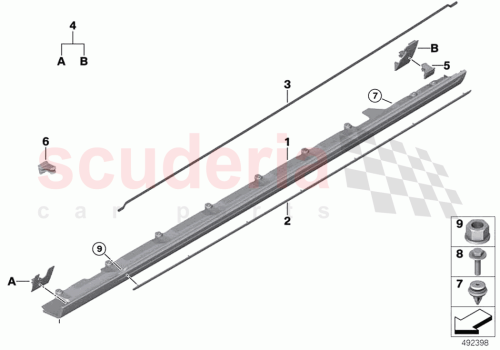 Part Diagram for Rolls Royce 51777414016