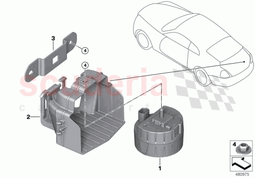 Part Diagram for Rolls Royce 65759224277