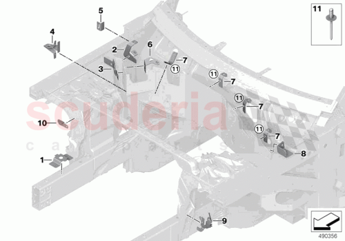 Part Diagram for Rolls Royce 41008494524