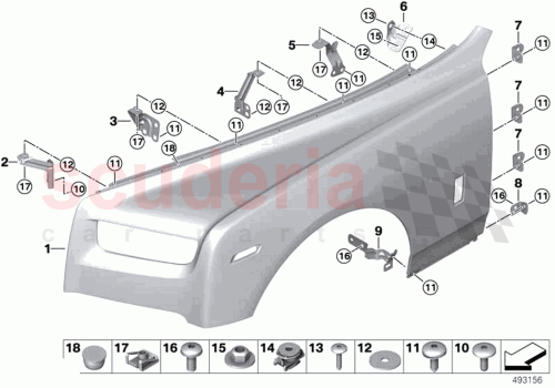 Part Diagram for Rolls Royce 41008496060