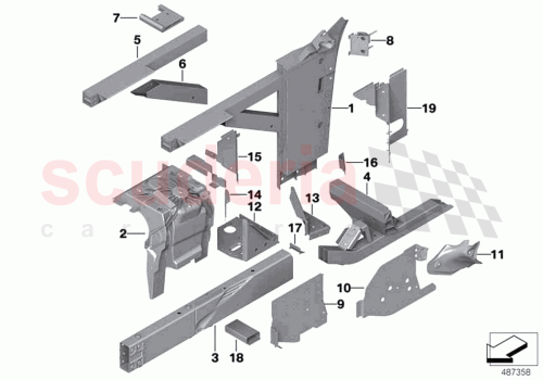 Part Diagram for Rolls Royce 41008494556