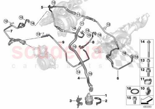Part Diagram for Rolls Royce 17119425930