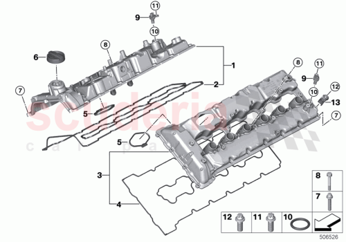 Part Diagram for Rolls Royce 11128621958