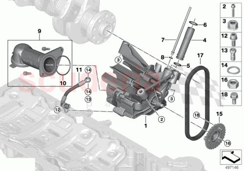 Part Diagram for Rolls Royce 11418658512