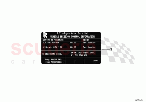 Part Diagram for Rolls Royce 71228618200