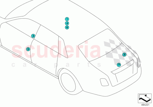 Part Diagram for Rolls Royce 71218738763