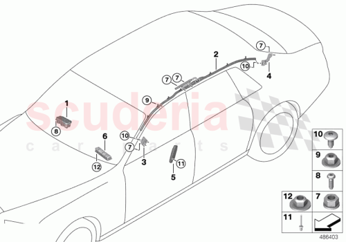 Part Diagram for Rolls Royce 72127383542