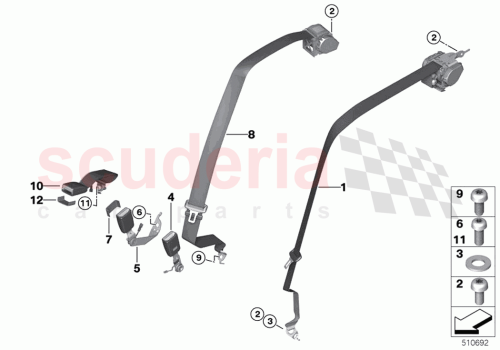 Part Diagram for Rolls Royce 72117463994