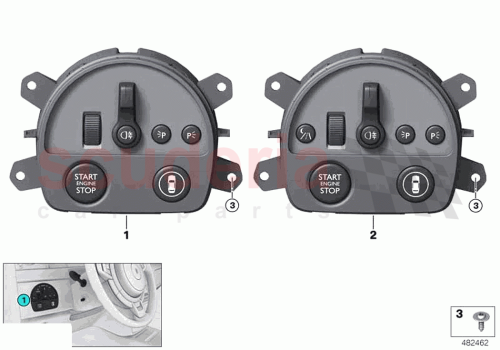 Part Diagram for Rolls Royce 61317945715