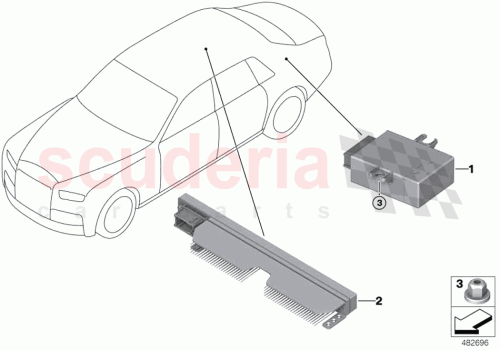 Part Diagram for Rolls Royce 61352287486