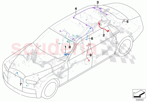 Part Diagram for Rolls Royce 61128795544