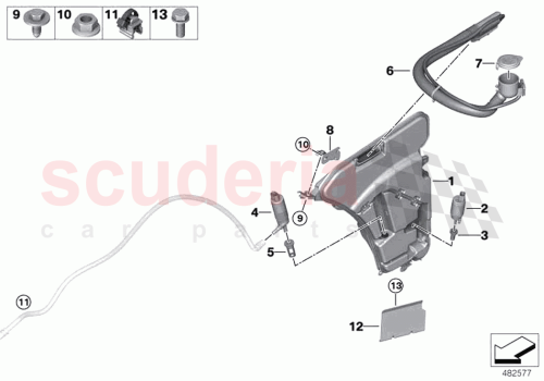 Part Diagram for Rolls Royce 67127310147