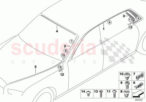 Part Diagram for Rolls Royce 65139907503