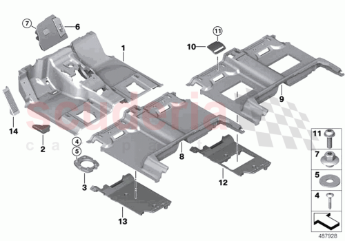 Part Diagram for Rolls Royce 51477409656