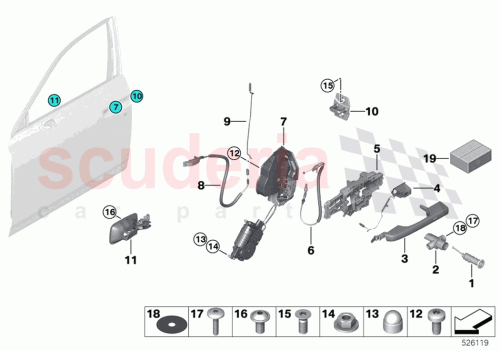 Part Diagram for Rolls Royce 51217421076
